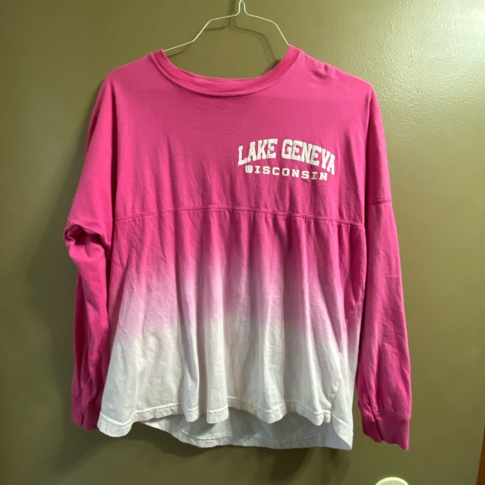 ombre long sleeve tee
